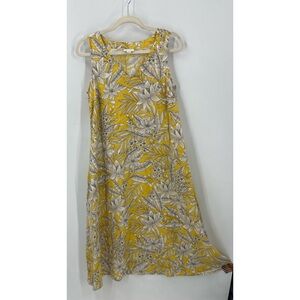 J Jill love linen 100% linen aline midi/maxi length dress S